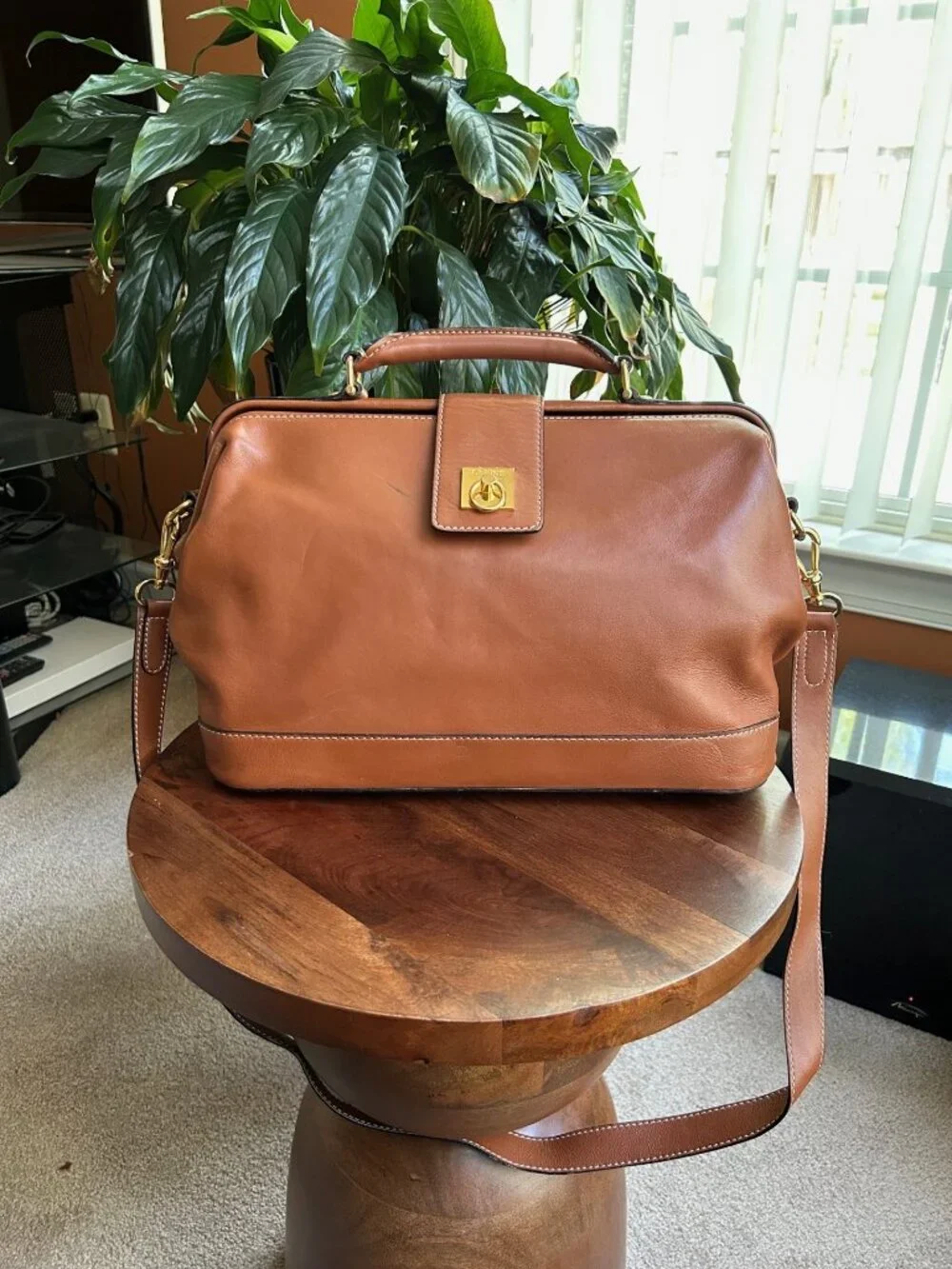 CELINE Smooth Calfskin Doctor Frame Bag British Tan 👜 - Picture 4 of 13